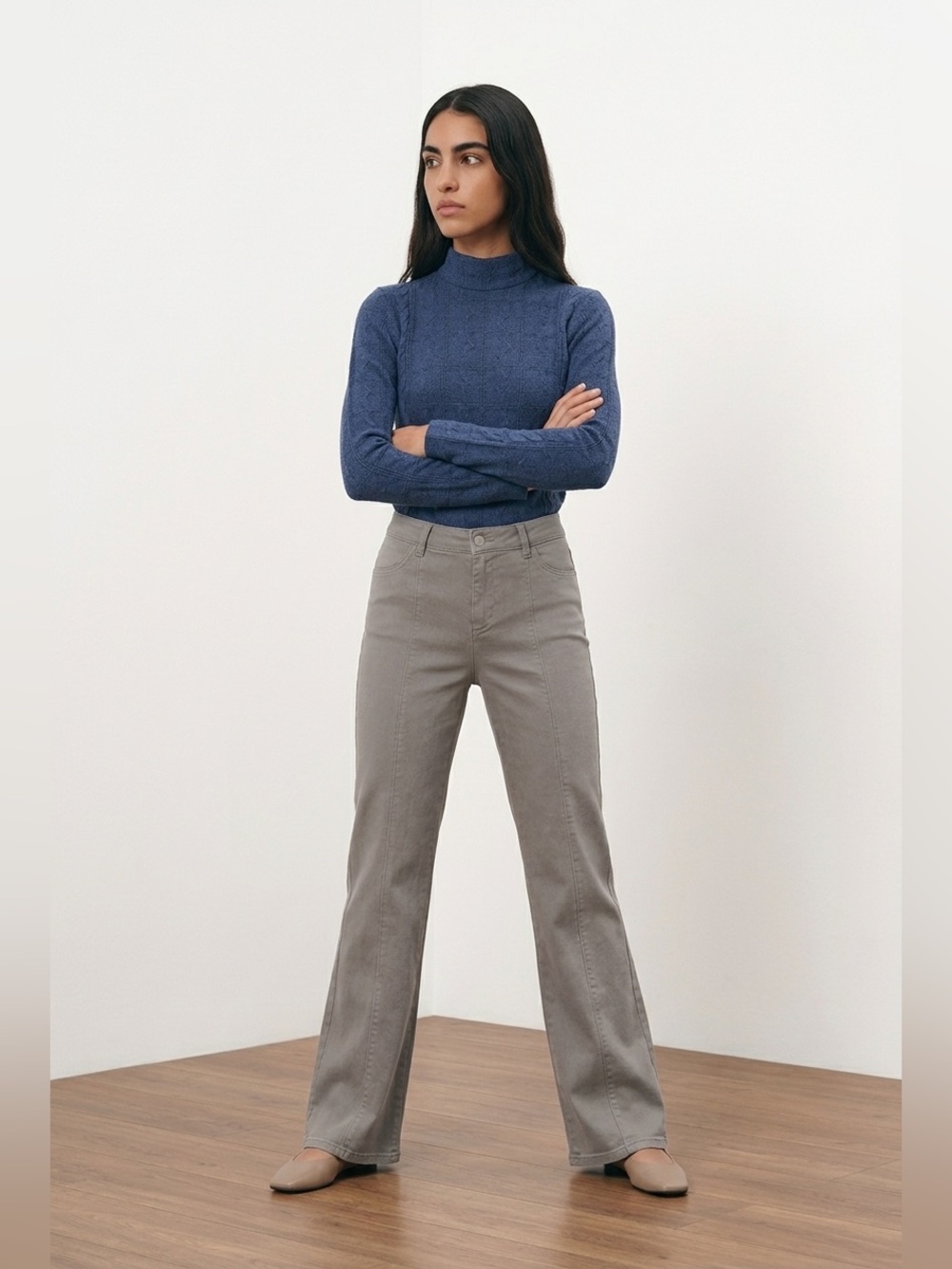 David Brooks Women’s Size 14 Beige Straight Leg Pants SKUE